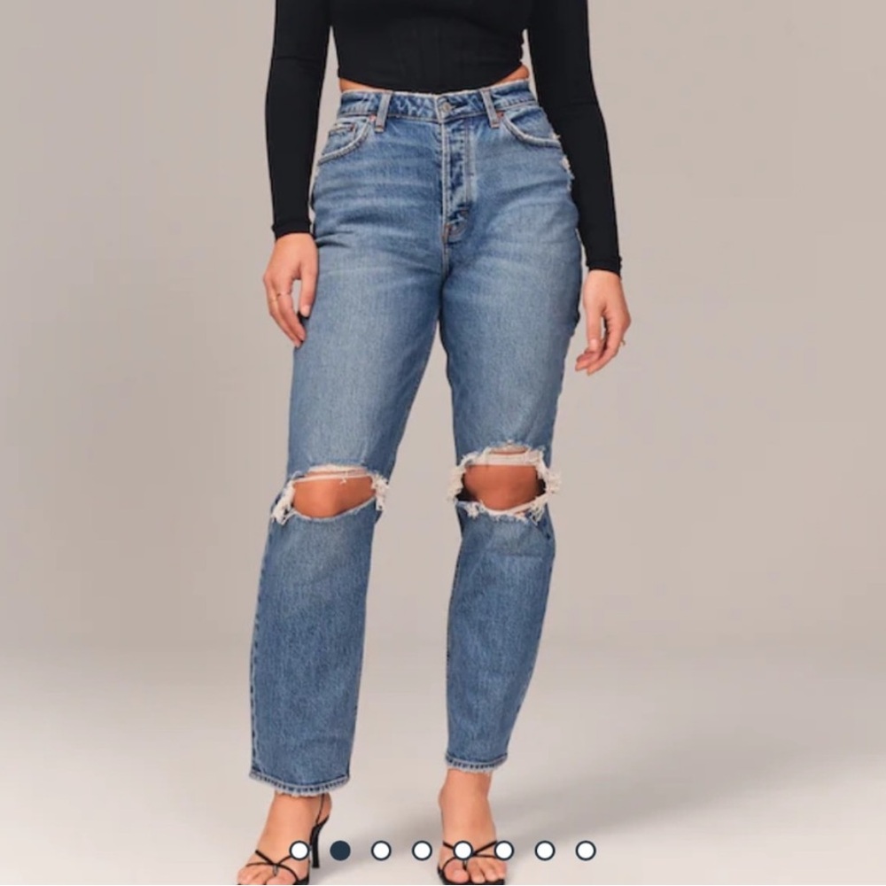 Abercrombie High Rise Dad Jeans